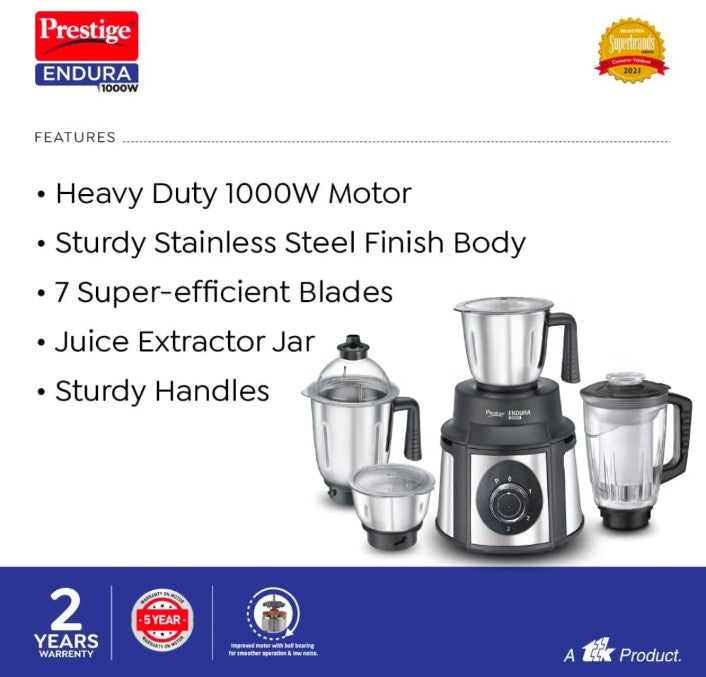 PG 42535  MIXER GRINDER ENDURA 6 JAR