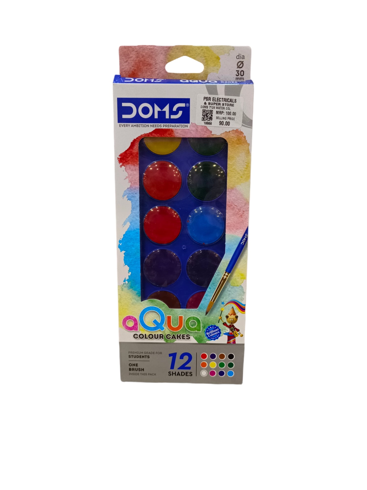 DOMS 7128 WATER COL 12 SHADE