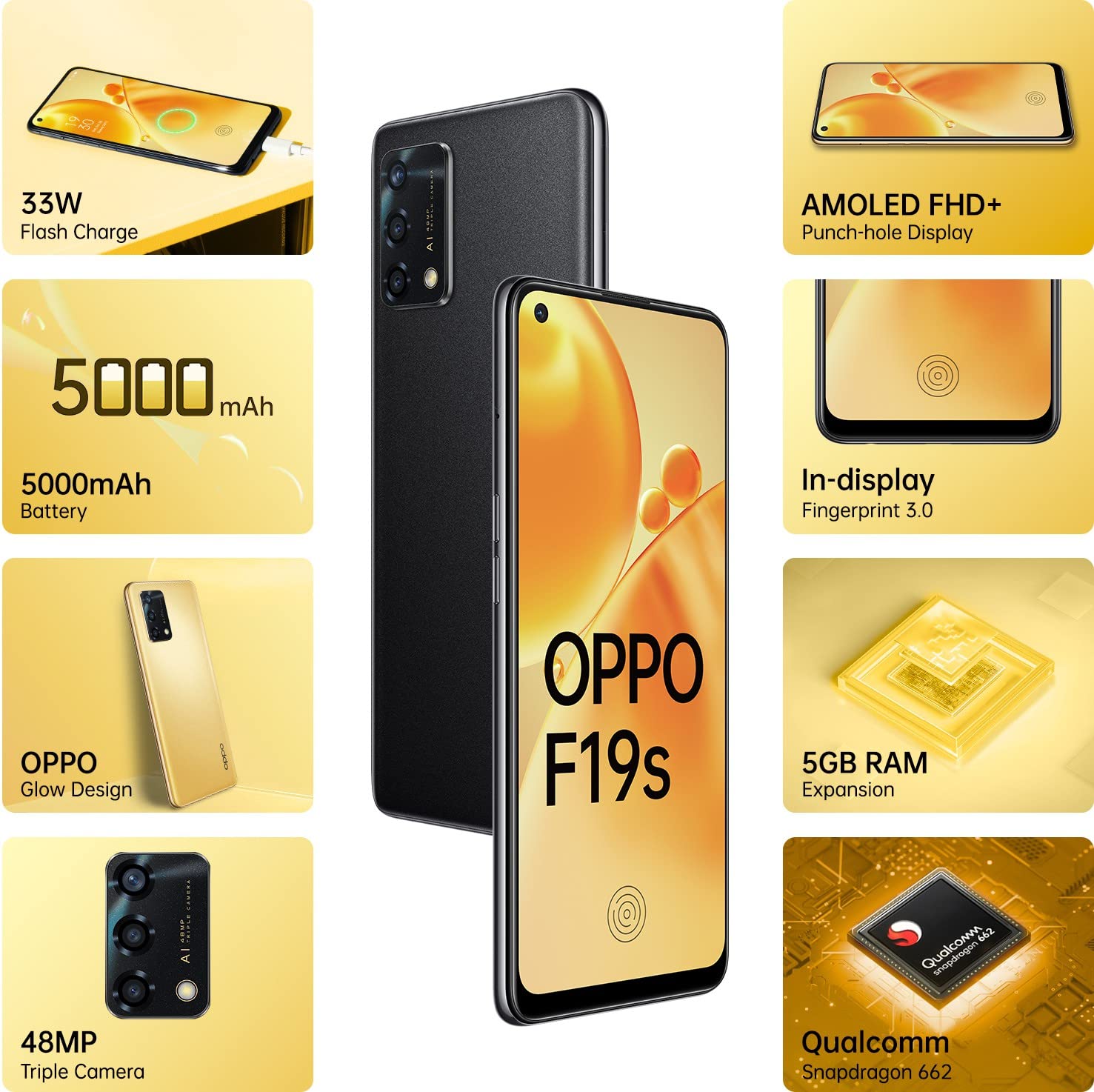 OPPO F19S GOLD - 6+128