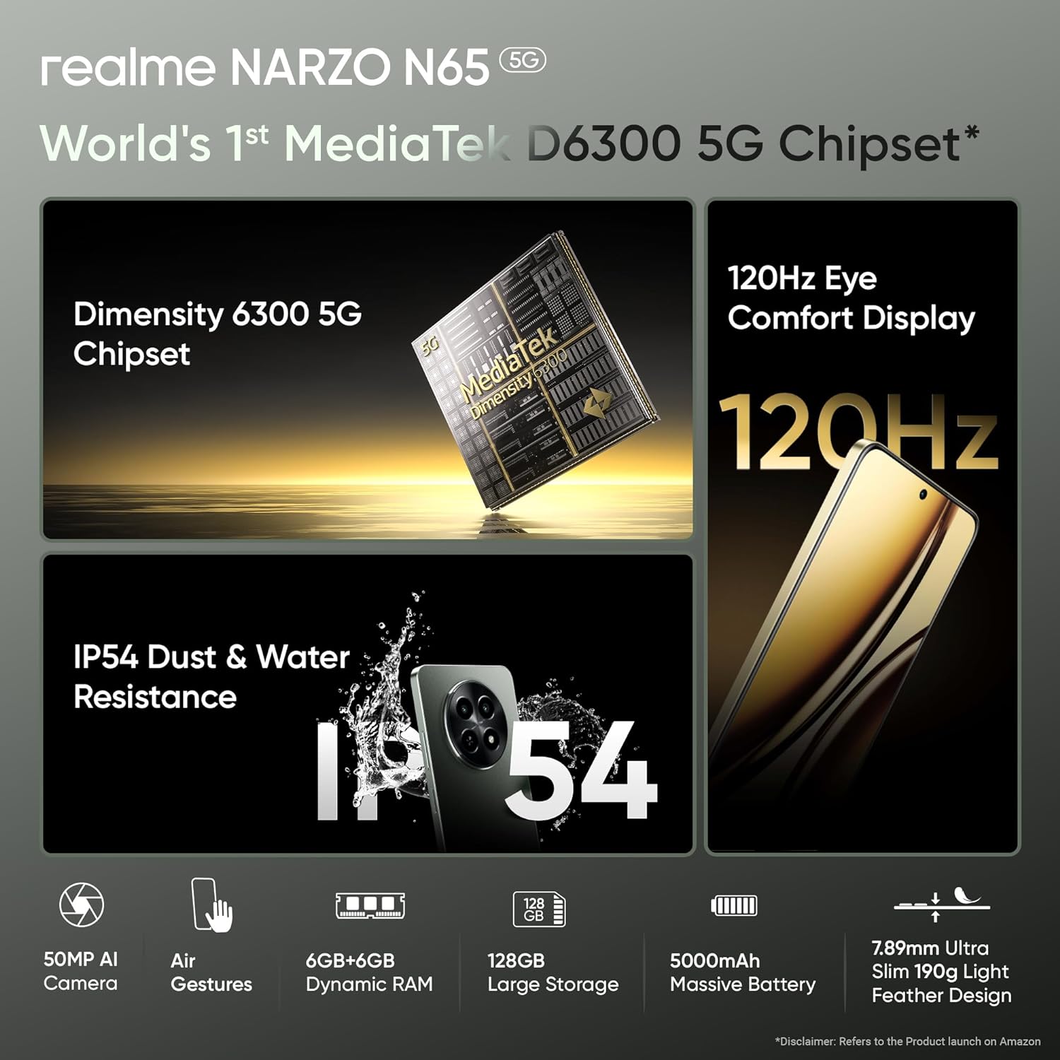 REALME NARZO N65 5G 6+128 DGR